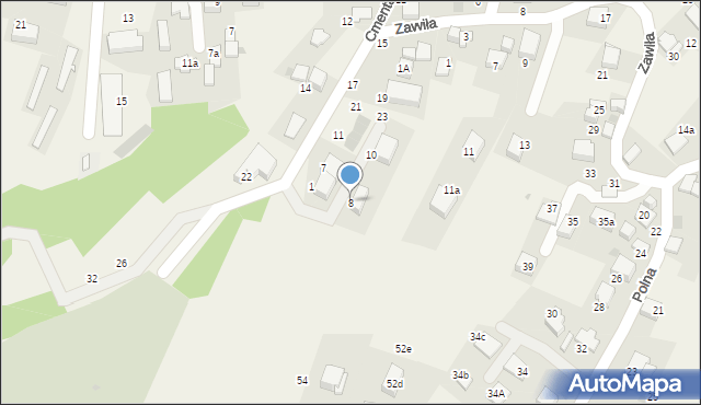 Zabierzów, Osiedle Na Stoku, 8, mapa Zabierzów