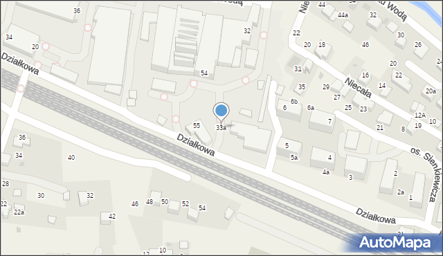 Zabierzów, Osiedle Sienkiewicza Henryka, 33a, mapa Zabierzów