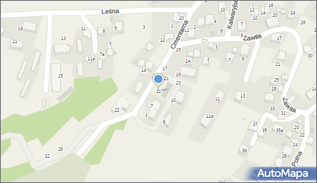 Zabierzów, Osiedle Na Stoku, 11, mapa Zabierzów