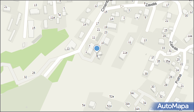 Zabierzów, Osiedle Na Stoku, 8, mapa Zabierzów