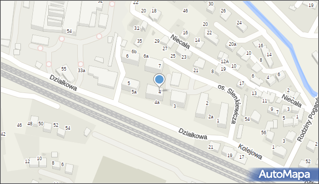 Zabierzów, Osiedle Sienkiewicza Henryka, 4, mapa Zabierzów