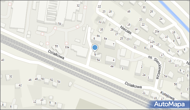 Zabierzów, Osiedle Sienkiewicza Henryka, 5, mapa Zabierzów