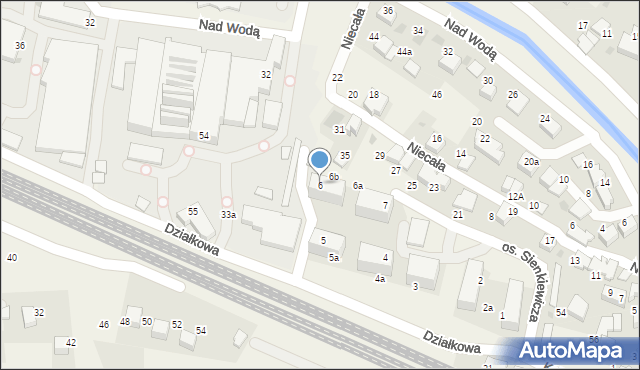 Zabierzów, Osiedle Sienkiewicza Henryka, 6, mapa Zabierzów