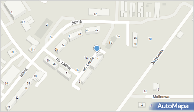 Ząbkowice Śląskie, Osiedle Letnie, 7b/11, mapa Ząbkowice Śląskie