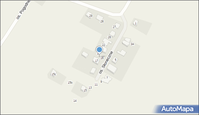 Żabno, Osiedle Słoneczne, 19, mapa Żabno