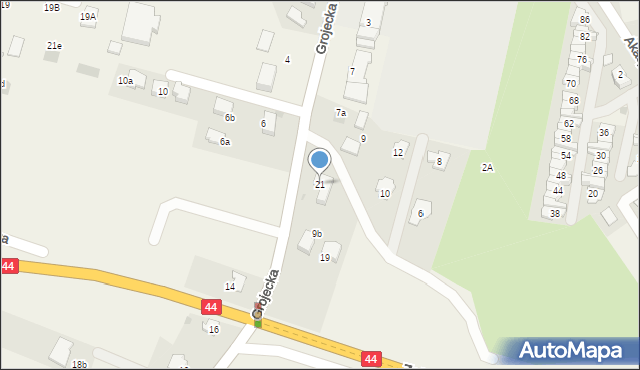 Zaborze, Osiedlowa, 21, mapa Zaborze