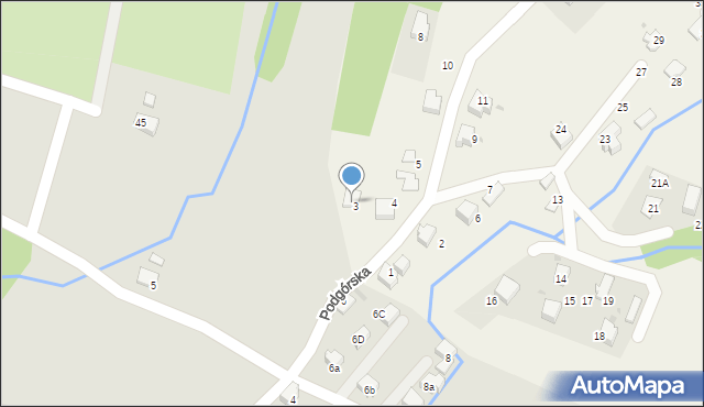 Zagórnik, Osiedle Biadasów I, 4a, mapa Zagórnik