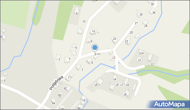 Zagórnik, Osiedle Biadasów I, 7, mapa Zagórnik