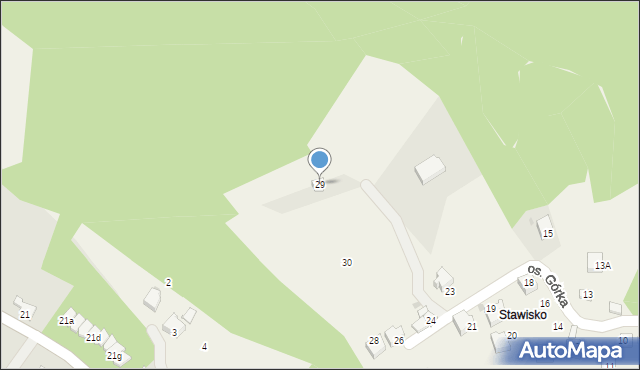 Zagórnik, Osiedle Górka, 29, mapa Zagórnik
