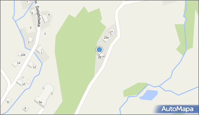Zagórnik, Osiedle Świątkówka, 28, mapa Zagórnik
