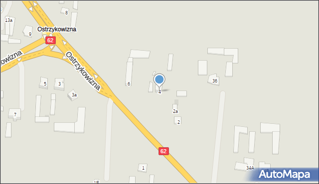 Zakroczym, Ostrzykowizna, 4, mapa Zakroczym