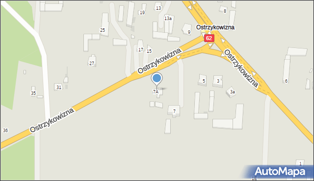 Zakroczym, Ostrzykowizna, 7c, mapa Zakroczym