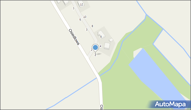 Zakrzewice, Osiedlowa, 2, mapa Zakrzewice