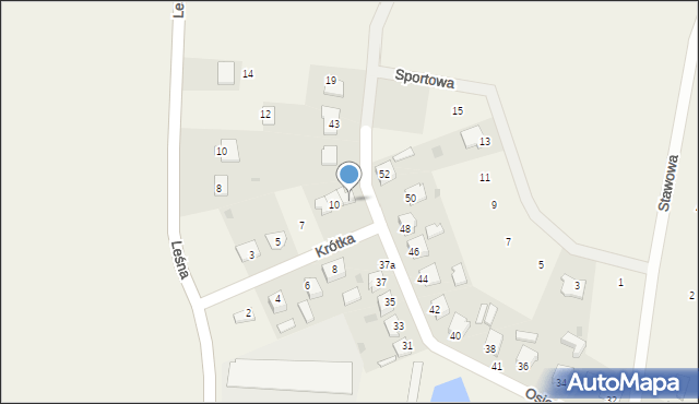 Zakrzewo, Osiedlowa, 39, mapa Zakrzewo