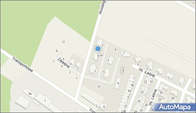 Zalasewo, Osiedle Tarasowe, 2, mapa Zalasewo