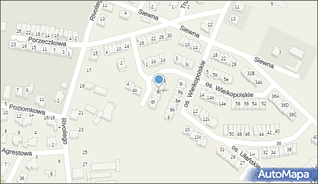 Zalasewo, Osiedle Wielkopolskie, 6c, mapa Zalasewo
