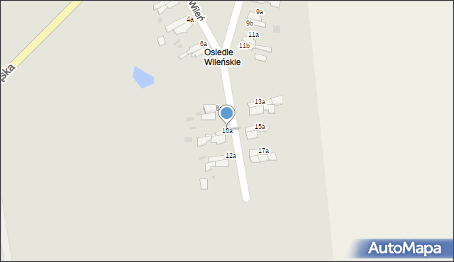 Zalewo, Osiedle Wileńskie, 10a, mapa Zalewo