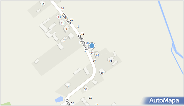 Zamienie, Osiedlowa, 64, mapa Zamienie