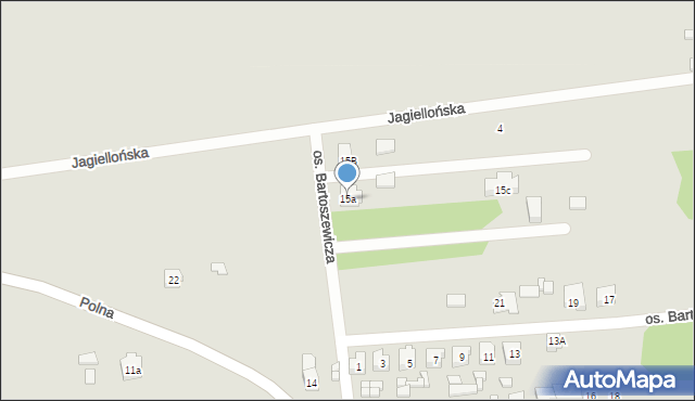 Żarnów, Osiedle Bartoszewicza Juliana, 15a, mapa Żarnów