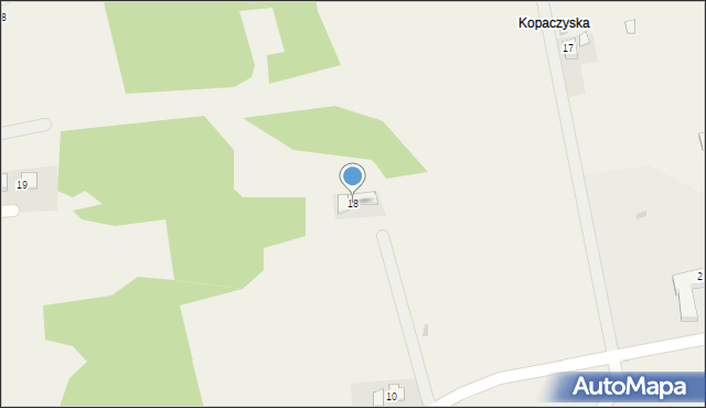 Zaskale, Osiedle Kopaczyska, 18, mapa Zaskale