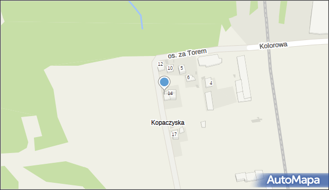 Zaskale, Osiedle za Torem, 15, mapa Zaskale