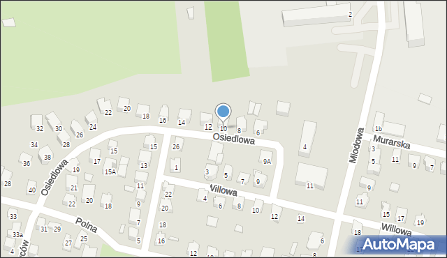 Zawiercie, Osiedlowa, 10, mapa Zawiercie