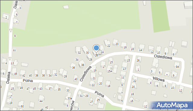 Zawiercie, Osiedlowa, 26, mapa Zawiercie