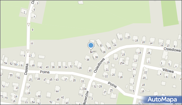 Zawiercie, Osiedlowa, 34, mapa Zawiercie