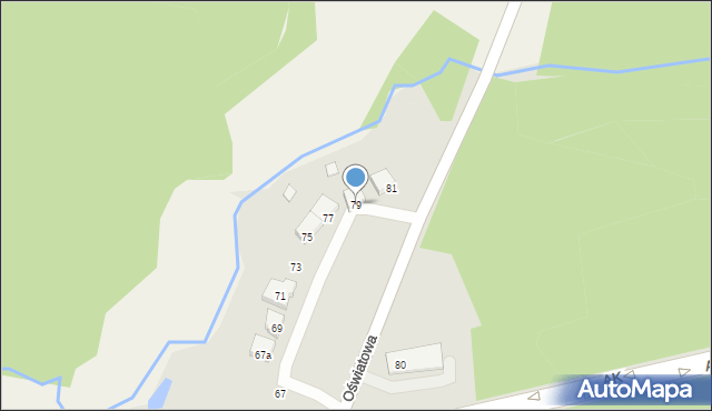 Zawiercie, Oświatowa, 79, mapa Zawiercie
