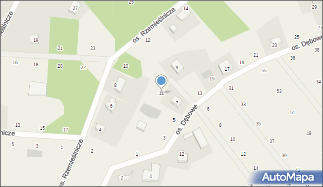 Zblewo, Osiedle Dębowe, 11, mapa Zblewo