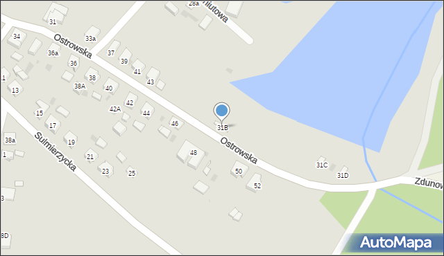 Zduny, Ostrowska, 31B, mapa Zduny