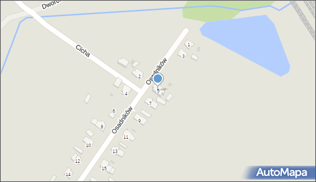 Zdzieszowice, Osadników, 5, mapa Zdzieszowice