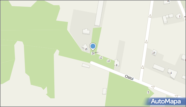 Żelisławice, Ostoi, 14, mapa Żelisławice
