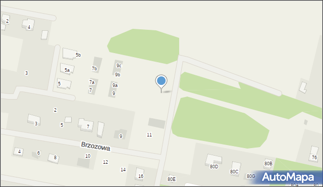 Żelków, Osiedlowa, 13a, mapa Żelków