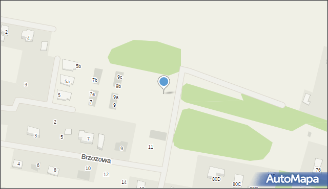 Żelków, Osiedlowa, 13b, mapa Żelków