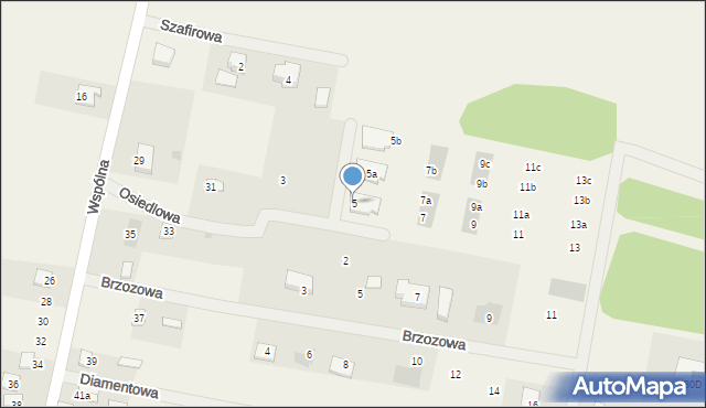 Żelków, Osiedlowa, 5, mapa Żelków