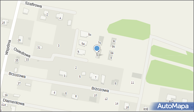 Żelków, Osiedlowa, 7, mapa Żelków