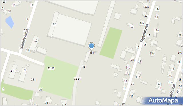 Zgierz, Ossowskiego Michała, 33a, mapa Zgierz