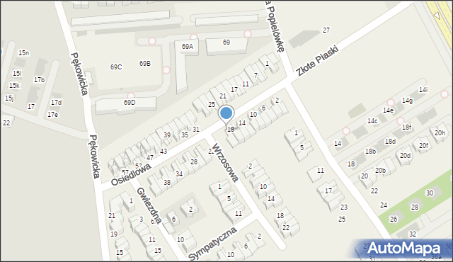 Zielonki, Osiedlowa, 20, mapa Zielonki