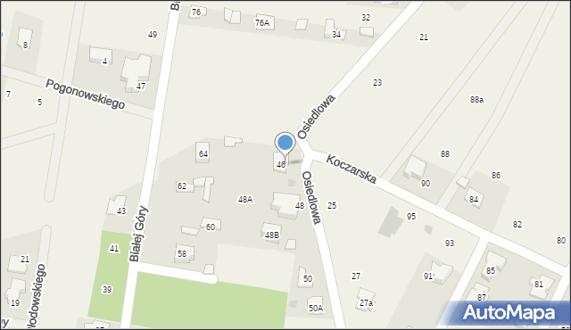 Zielonki-Wieś, Osiedlowa, 46D, mapa Zielonki-Wieś