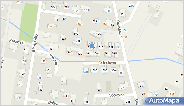 Zielonki-Wieś, Osiedlowa, 54I, mapa Zielonki-Wieś
