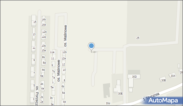 Żnin-Wieś, Osiedle Poziomkowe, 10, mapa Żnin-Wieś