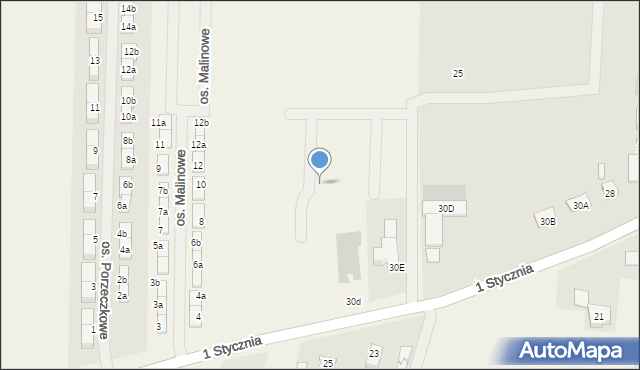 Żnin-Wieś, Osiedle Poziomkowe, 13, mapa Żnin-Wieś