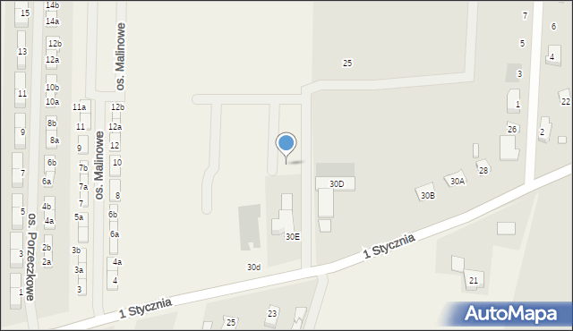 Żnin-Wieś, Osiedle Poziomkowe, 2, mapa Żnin-Wieś