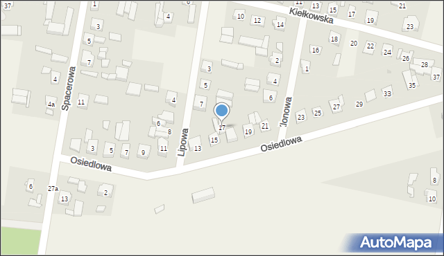 Żodyń, Osiedlowa, 17, mapa Żodyń