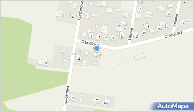 Żodyń, Osiedlowa, 2, mapa Żodyń