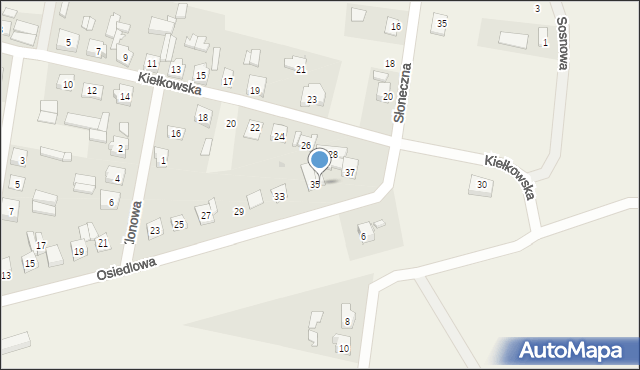 Żodyń, Osiedlowa, 37A, mapa Żodyń