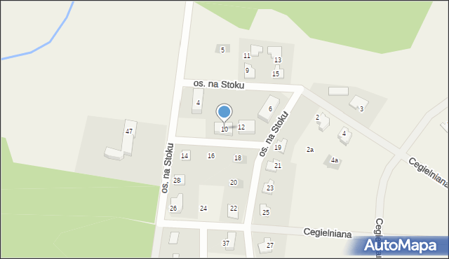 Zwonowice, Osiedle na Stoku, 10, mapa Zwonowice