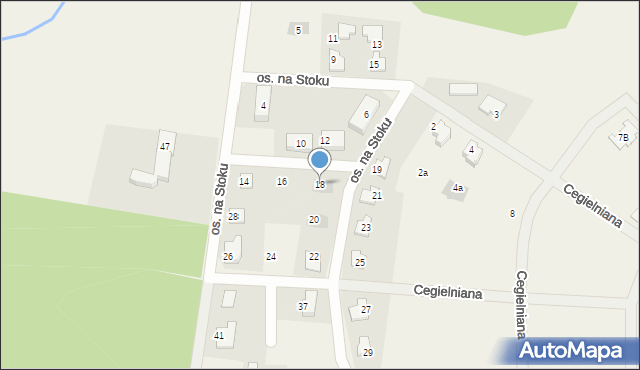 Zwonowice, Osiedle na Stoku, 18, mapa Zwonowice