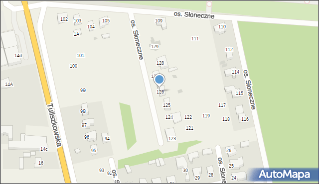 Żychlin, Osiedle Słoneczne, 126, mapa Żychlin